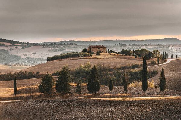 Autumn fall in the Italian land — Stock Image Autumn Fall Italian Land Royalty Free Stock Images
