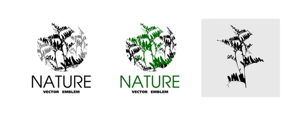 Logo Design Logo Für Yoga Kurse Medizinische Zentren Apotheken Natur — Stockvektor