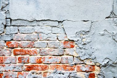 Duvar kâğıdı. Beton ve tuğla duvar dokuları. Masaüstü duvar kağıdı. Reklamcılık ve arkaplan.