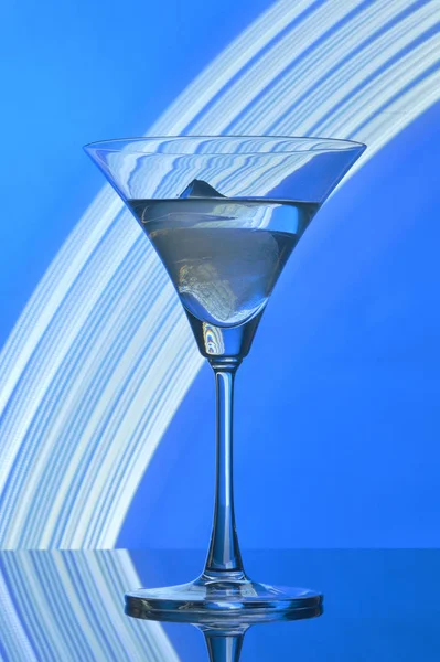 Martini Glass Backlight Background — Stock Photo, Image