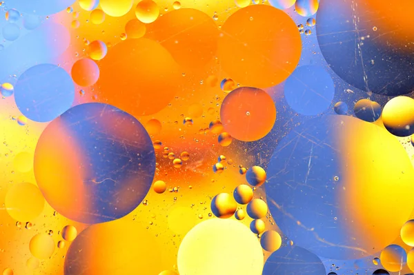 yellow circles on a blue background