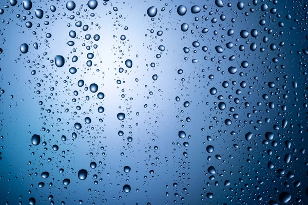 Water Drops Glass — Stock Photo, Image