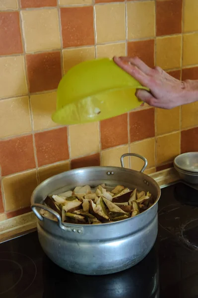 Pilze Kochen Der Küchen41 — Stockfoto