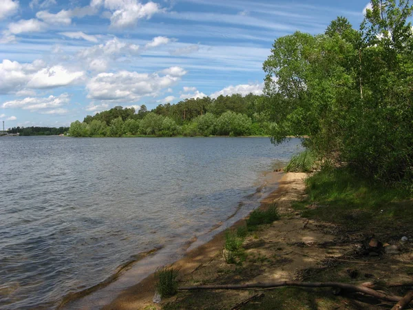 Viagem Rússia Lago Dentro Parque Yuri Gagarin Chelyabinsk Rússia Natureza — Fotografia de Stock