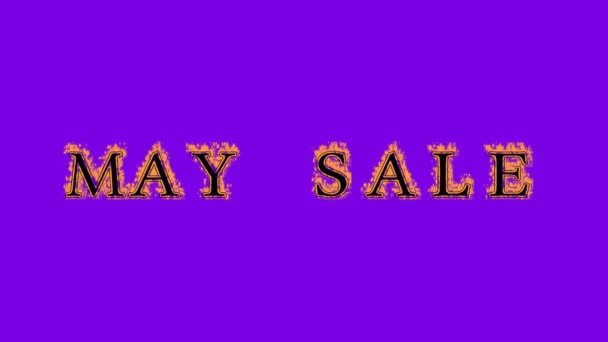 Може Продавати Фіолетовий Фон Ефекту Вогню Анімований Текстовий Ефект Високим — стокове відео