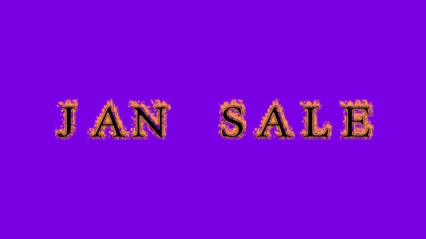 Jan Sale Brand Tekst Effect Violette Achtergrond Geanimeerd Teksteffect Met — Stockvideo