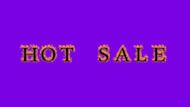 Фіолетовий Фон Ефектом Гарячого Продажу Анімований Текстовий Ефект Високим Візуальним — стокове відео