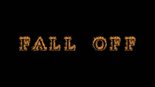 Fall Fire Text Effect Black Background Animated Text Effect High — Stock Photo, Image