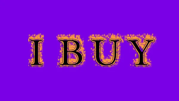 Ibuy Fuego Texto Efecto Violeta Fondo Efecto Texto Animado Con —  Fotos de Stock