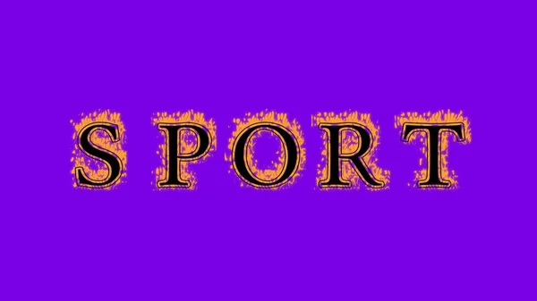 Sport Fire Text Effect Violet Background Animated Text Effect High — Stock Photo, Image