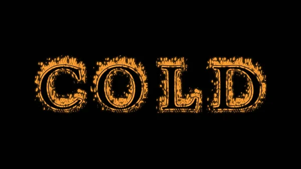 cold fire text effect black background. animated text effect with high visual impact. letter and text effect. Alpha Matte.