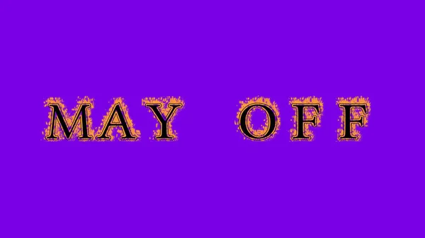 Може Вимкнути Ефект Вогню Фіолетовий Фон Анімований Текстовий Ефект Високим — стокове фото