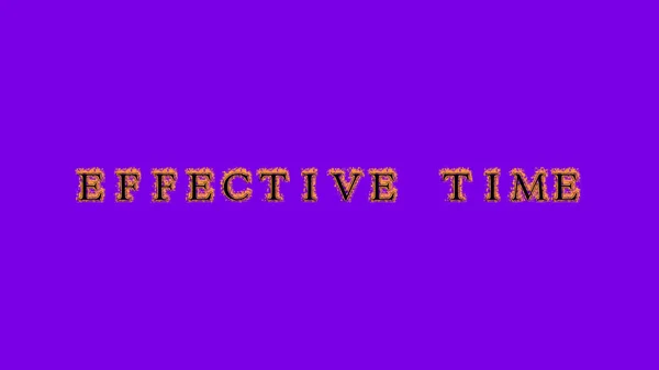 Effective Time Fire Text Effect Violet Background Animated Text Effect — Stock Photo, Image