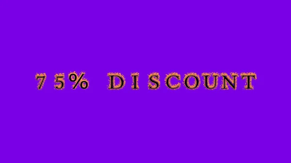 Discount Fire Text Effect Violet Background Animated Text Effect High — Stock Photo, Image