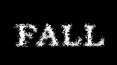 Düşen metin efekti siyah izole arkaplan. Yüksek görsel etkiyle canlandırılmış metin efekti. harf ve metin efekti.