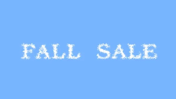 Fall Sale Wolke Text Effekt Himmel Isoliert Hintergrund Animierte Texteffekte — Stockfoto