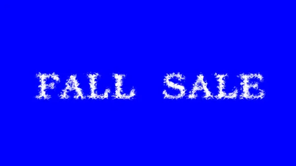 Fall Sale Cloud Text Effect Blue Isolated Background Animated Text — Stock Photo, Image