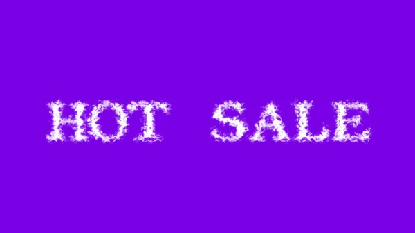Горячая Продажа Облачный Текстовый Эффект Фиолетовый Изолированный Фон Анимированный Текстовый — стоковое фото