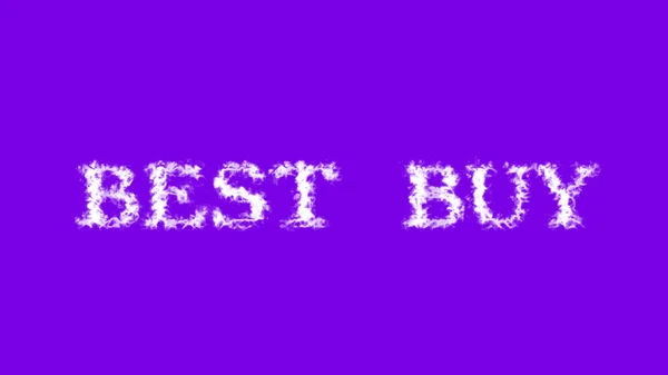 Besten Kaufen Wolke Texteffekt Violetten Isolierten Hintergrund Animierte Texteffekte Mit — Stockfoto