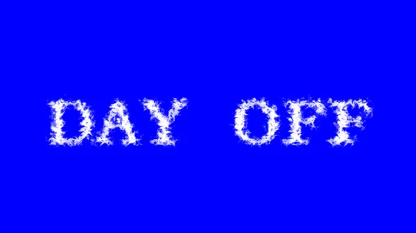 Day Хмарний Текстовий Ефект Синій Ізольований Фон Анімований Текстовий Ефект — стокове фото