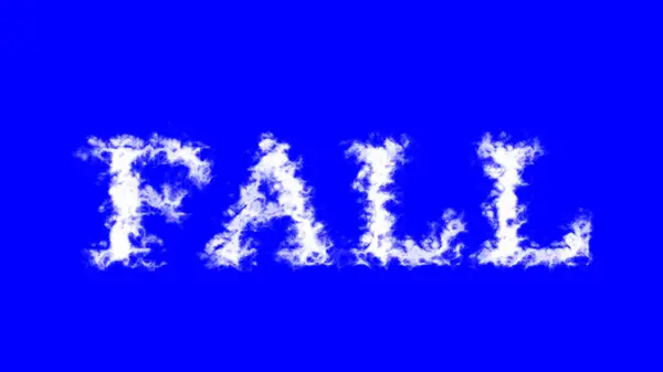Nube Caída Efecto Texto Azul Aislado Fondo Efecto Texto Animado —  Fotos de Stock