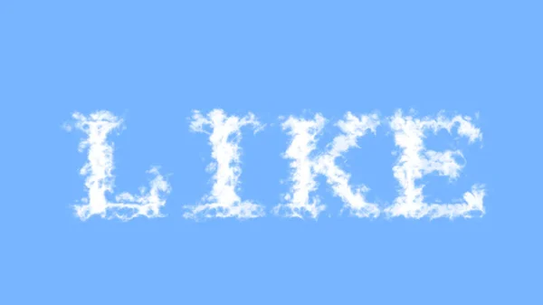 Jako Efekt Cloudového Textu Obloze Izolované Pozadí Animovaný Textový Efekt — Stock fotografie