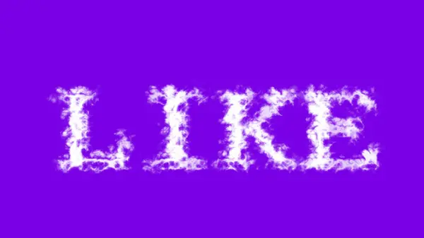 Como Efecto Texto Nube Violeta Aislado Fondo Efecto Texto Animado — Foto de Stock