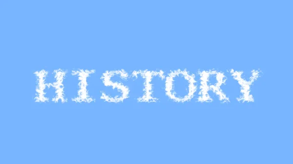 História Nuvem Efeito Texto Céu Isolado Fundo Efeito Texto Animado — Fotografia de Stock