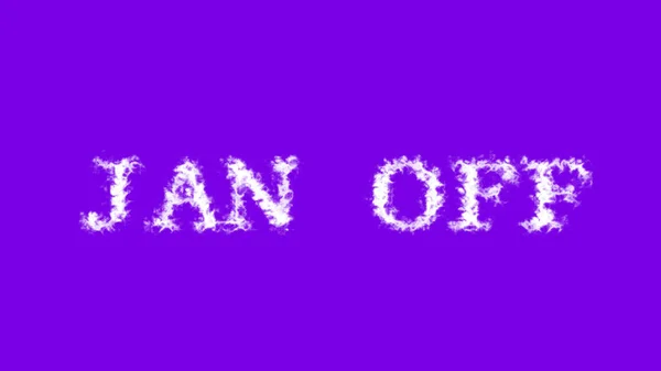 Jan Cloud Text Effect Violet Isolated Background Animated Text Effect — Stock Photo, Image