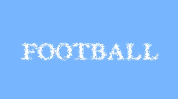 Fußball Wolke Text Effekt Himmel Isoliert Hintergrund Animierte Texteffekte Mit — Stockfoto