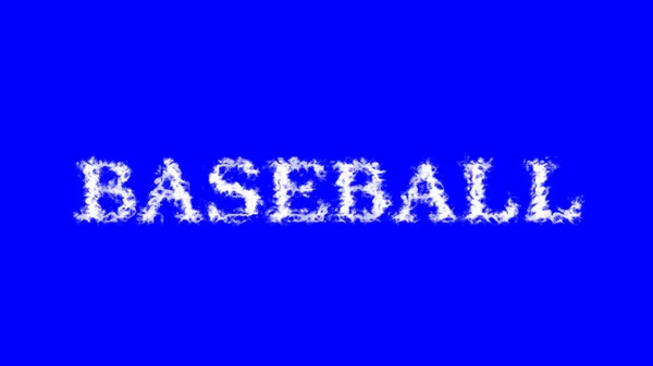 Baseball Chmura Tekst Efekt Niebieski Pojedyncze Tło Animowany Efekt Tekstowy — Zdjęcie stockowe