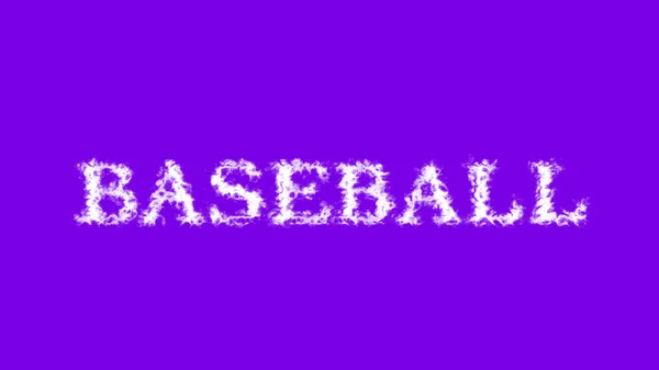 Baseball Wolke Texteffekt Violetten Isolierten Hintergrund Animierte Texteffekte Mit Hoher — Stockfoto