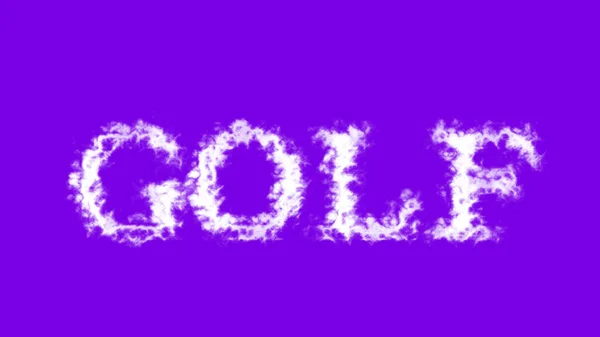 Golf Cloud Text Effect Violet Isolated Background Animated Text Effect — Stock Photo, Image