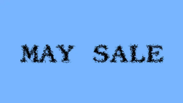 May Sale Rauch Text Effekt Himmel Isoliert Hintergrund Animierte Texteffekte — Stockfoto
