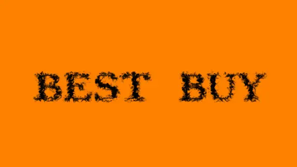 Nejlepší Koupit Kouř Text Efekt Oranžové Izolované Pozadí Animovaný Textový — Stock fotografie