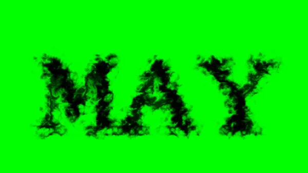 Duman Efekti Yeşil Izole Arkaplan Yüksek Görsel Etkiyle Canlandırılmış Metin — Stok fotoğraf