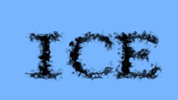 Ice Smoke Text Effect Sky Isolated Background Animated Text Effect — Stock Photo, Image