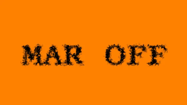 Mar Smoke Text Effect Orange Isolated Background Animated Text Effect — Stock Photo, Image