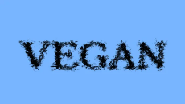 Vegan Smoke Text Effect Sky Isolated Background Animated Text Effect — Stock Photo, Image