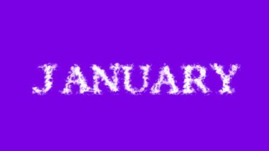 Ocak bulutu efekti menekşe izole arka plan. Yüksek görsel etkiyle canlandırılmış metin efekti. harf ve metin efekti.