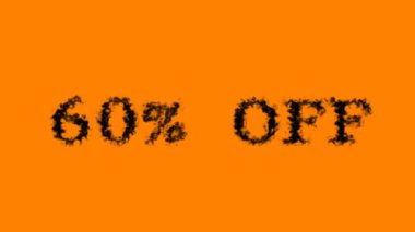 % 60 oranında kapalı dumanlı mesaj efekti turuncu arka plan. Yüksek görsel etkiyle canlandırılmış metin efekti. harf ve metin efekti.