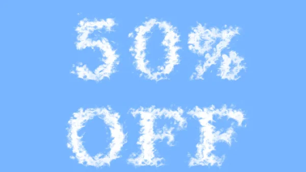 Cloud Text Efekt Nebe Izolované Pozadí Animovaný Textový Efekt Vysokým — Stock fotografie