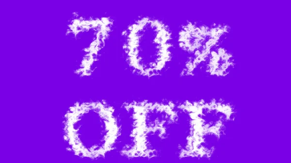 Від Хмарного Текстового Ефекту Фіолетовий Ізольований Фон Анімований Текстовий Ефект — стокове фото