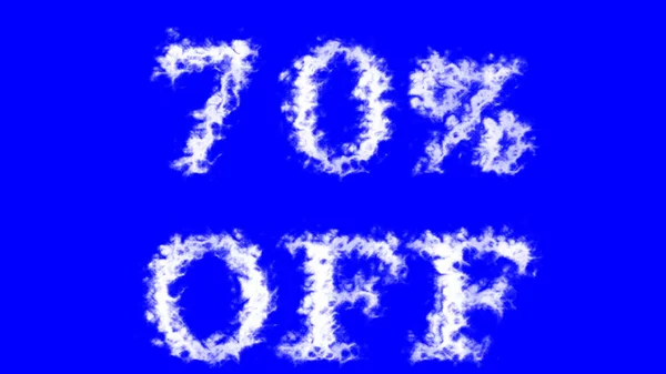 Від Хмарного Текстового Ефекту Синій Ізольований Фон Анімований Текстовий Ефект — стокове фото