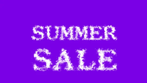 Summer Sale Nuage Effet Texte Violet Fond Isolé Effet Texte — Photo