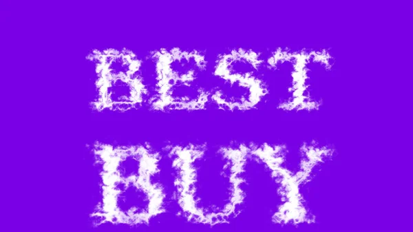 Best Buy Cloud Text Effect Violet Isolated Background Animated Text — Stock Photo, Image