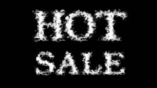 Hot Sale Cloud Text Efekt Černé Izolované Pozadí Animovaný Textový — Stock fotografie