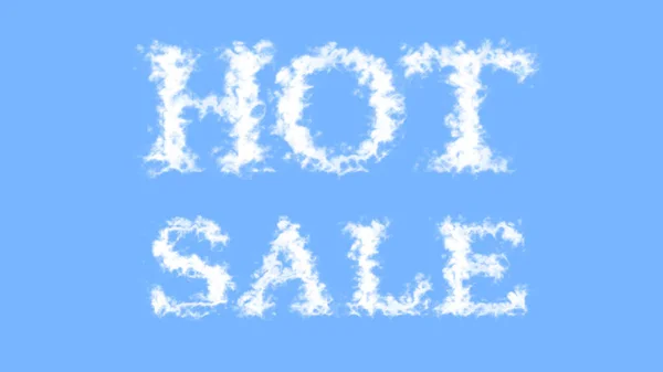 Hot Sale Wolk Tekst Effect Lucht Geïsoleerde Achtergrond Geanimeerd Teksteffect — Stockfoto