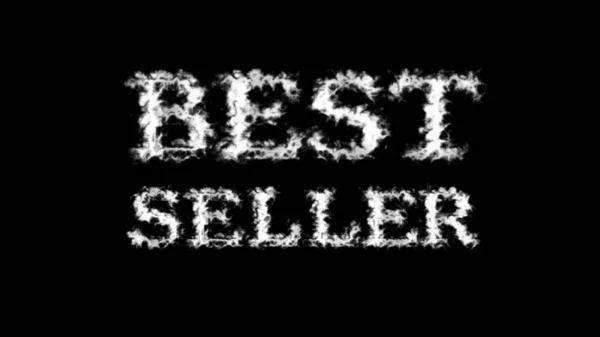 Best Seller Cloud Text Effect Fekete Elszigetelt Háttér Animált Szövegeffektus — Stock Fotó