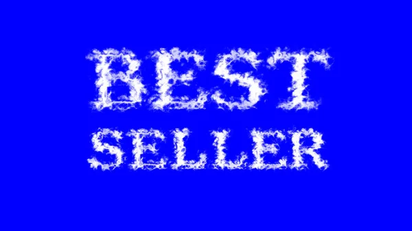 Best Seller Efecto Texto Nube Azul Aislado Fondo Efecto Texto — Foto de Stock